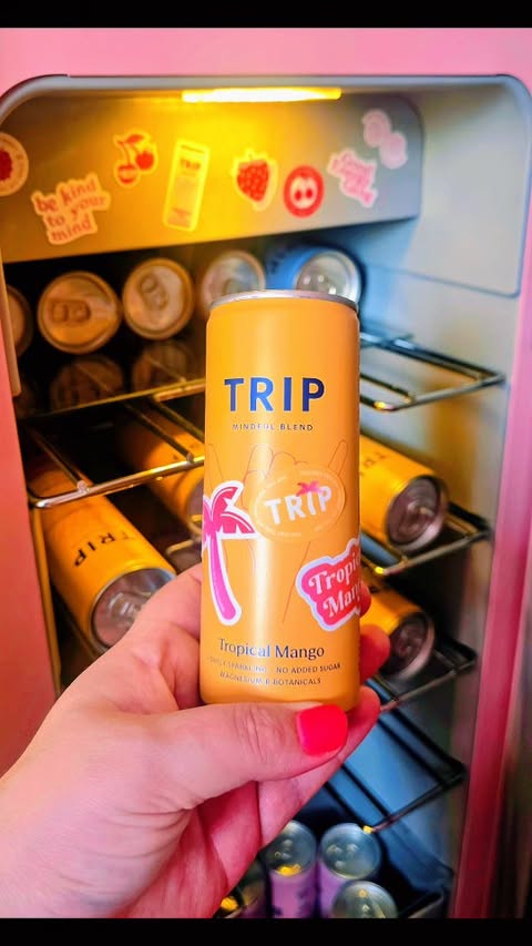 Instagram post by @thecornerflatldn for TRIP. Caption reads: [...] The latest addition? Tropical Mango from....