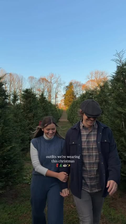 Instagram post by @james_and_meg for Southern Shirt. Caption reads: wearing @southernshirt🌲🥰🫶🏼 use code:....