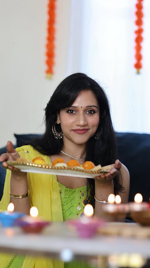 Instagram post by @chandramukhinm for Western Union. Caption reads: Happy Diwali!🪔 🌸🌼🪔
Celebrate the magic of....