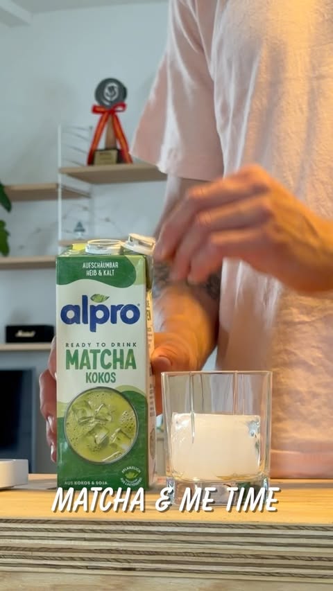 Instagram post by @dariopieber for Alpro. Caption reads: [...] No matter which team you’re on, the new....