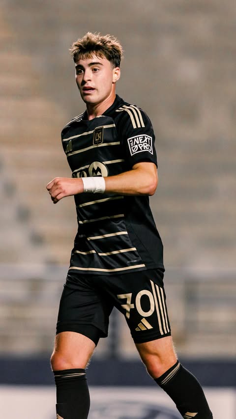 Instagram post by @somoslafc for BMO. Caption reads: [...] @mattydevans to the First Team ➡️ #LAFC |....