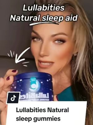 TikTok post by @misticwellness77 for LullaBites. Caption reads: Get the sleep we you need with Lullabites gummies....