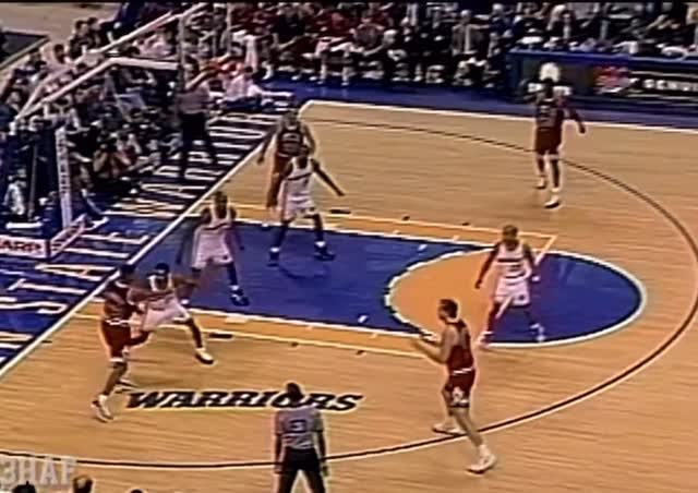 Instagram post by @michaeljordanjumps for Chicago Bulls. Caption reads: Jordan with the quick hands leads to a Pip jam.....