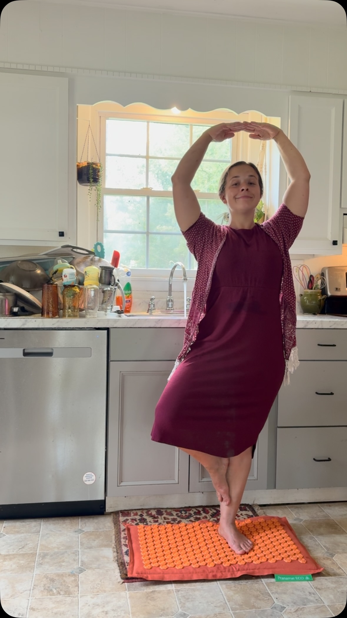 Instagram post by @mrs.marlawright for Pranamat. Caption reads: I’ve been enjoying my @pranamat! I like standing....