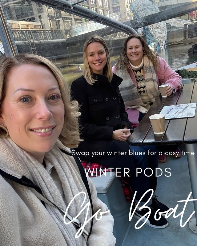 Instagram post by @lifewithdaniellaandisabella for Goboat. Caption reads: @goboatldn swap winters blues for a cosy [...].