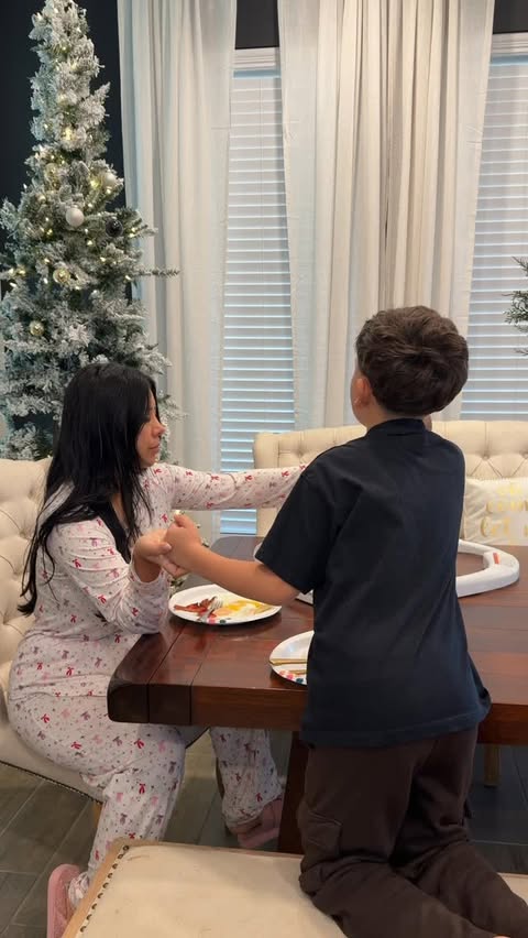 Instagram post by @lincolnsmamaaa for Tommy John. Caption reads: Slow, but productive mornings with my babies >>....