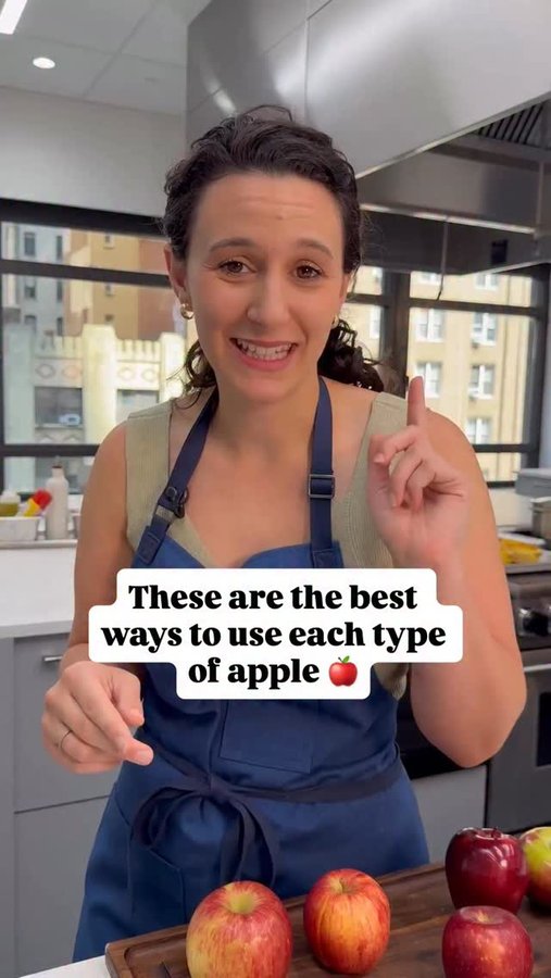 Instagram post by @francescadzani for Delish. Caption reads: It’s the best time of the year for #apples so here....