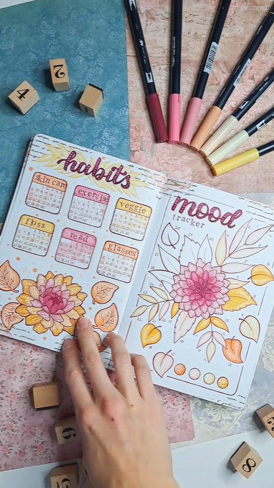 Instagram post by @maja_reka_bujo for Scribbles That Matter. Caption reads: [...] The journal I am using is from....