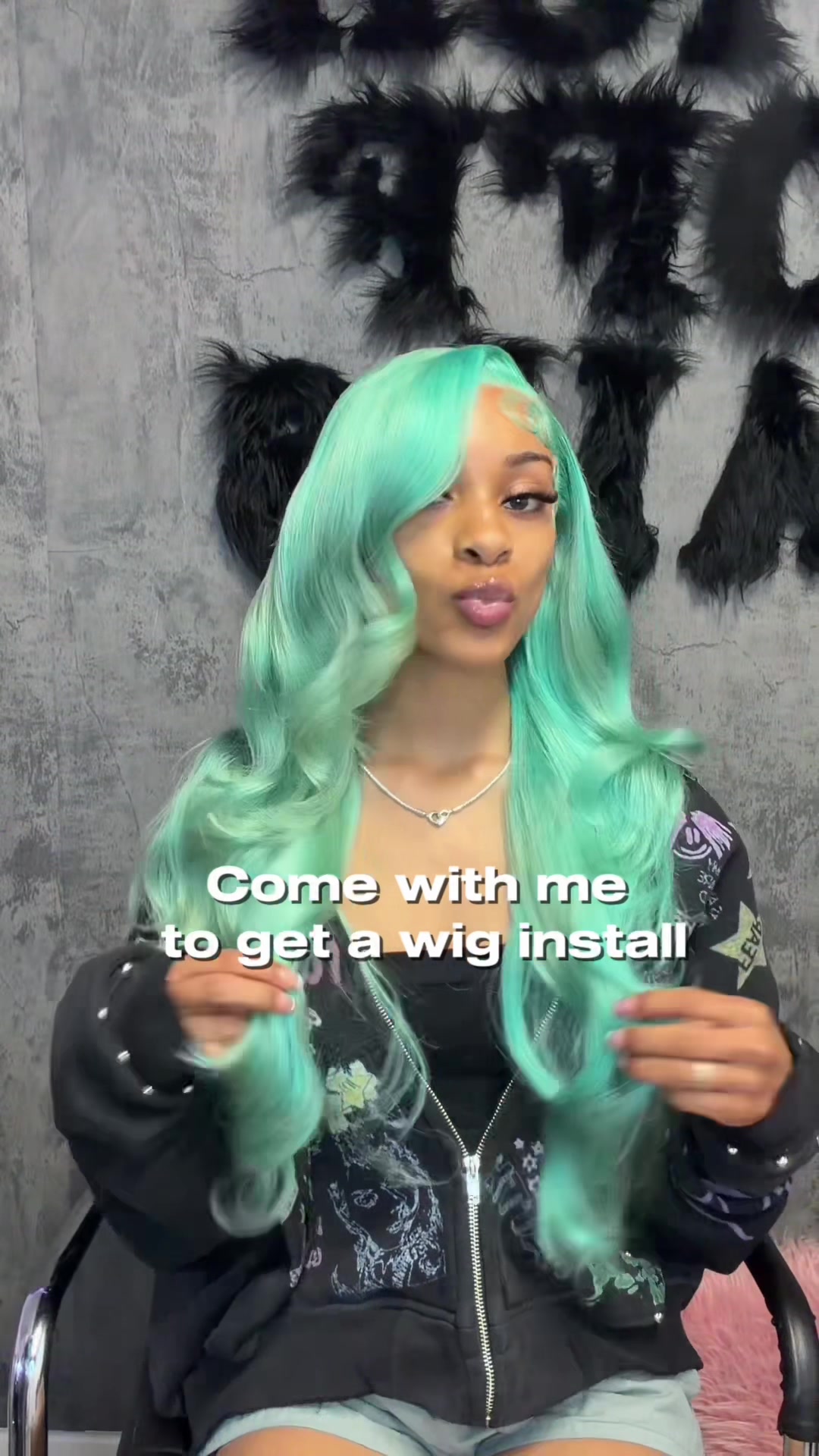 TikTok post by @amaaiiyaa for Tuneful Hair US Shop. Caption reads: [...] by @riri 😍😍 @Tuneful Hair @Tuneful Hair US....