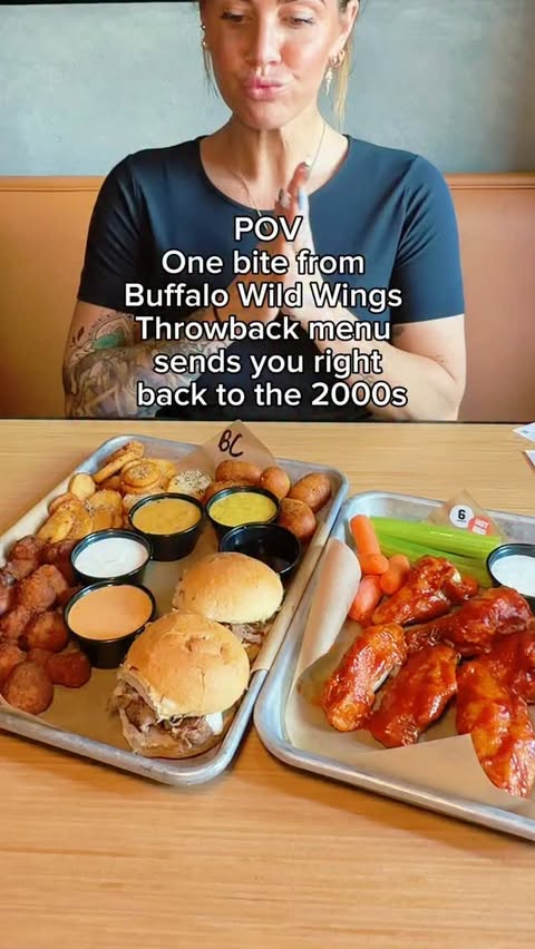 Instagram post by @chelsey_m_firth for Buffalo Wild Wings. Caption reads: [...] to the good ol’ days #BWWPartner....