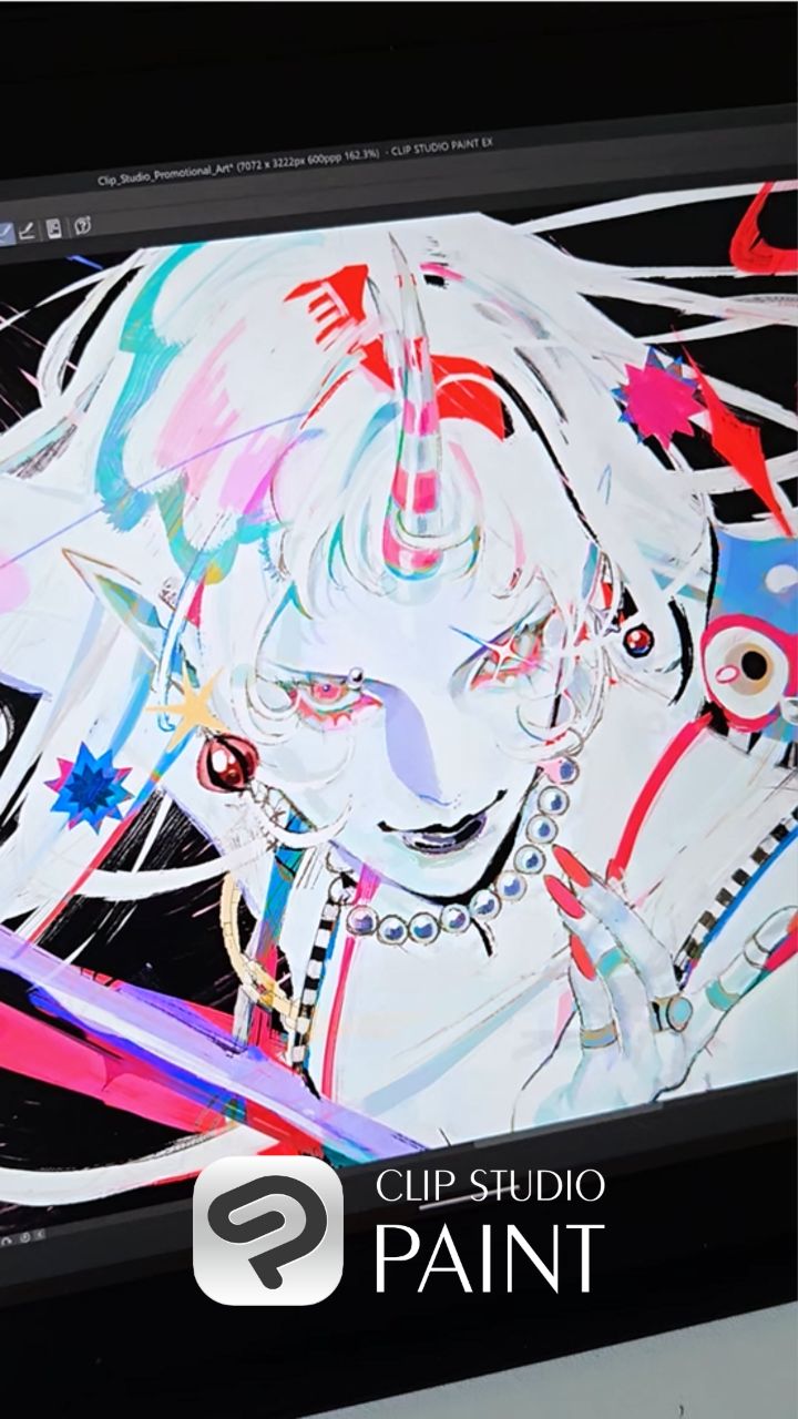 Instagram post by @_rexpo for Clip Studio Paint. Caption reads: FR
Une petite partie de mon process pour l’ajout....