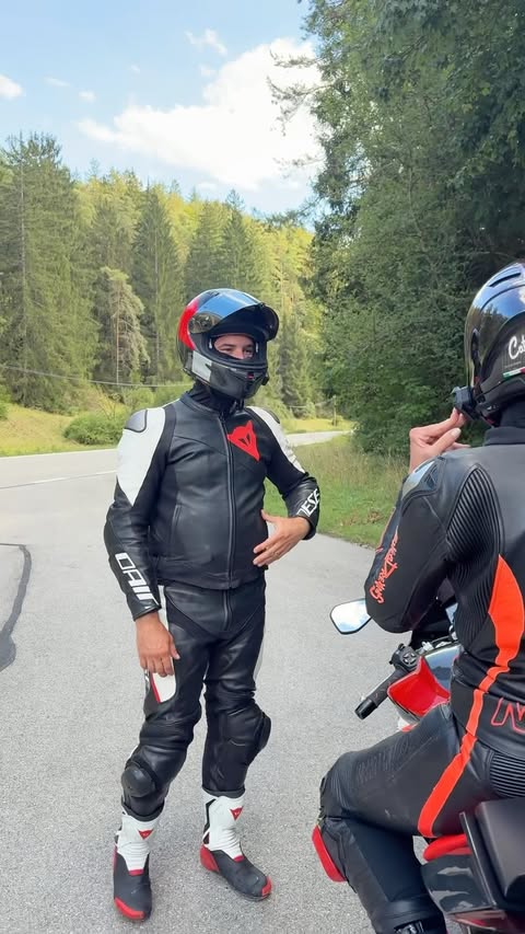 Instagram post by @nastyriders for Cardo Systems. Caption reads: [...] connected. 🤝🏼 • #cardofam #cardo....