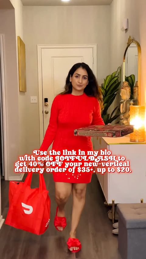 Instagram post by @virgotrendz for DoorDash. Caption reads: #DoorDashPartner
The holidays are magical 🤩🤩but....
