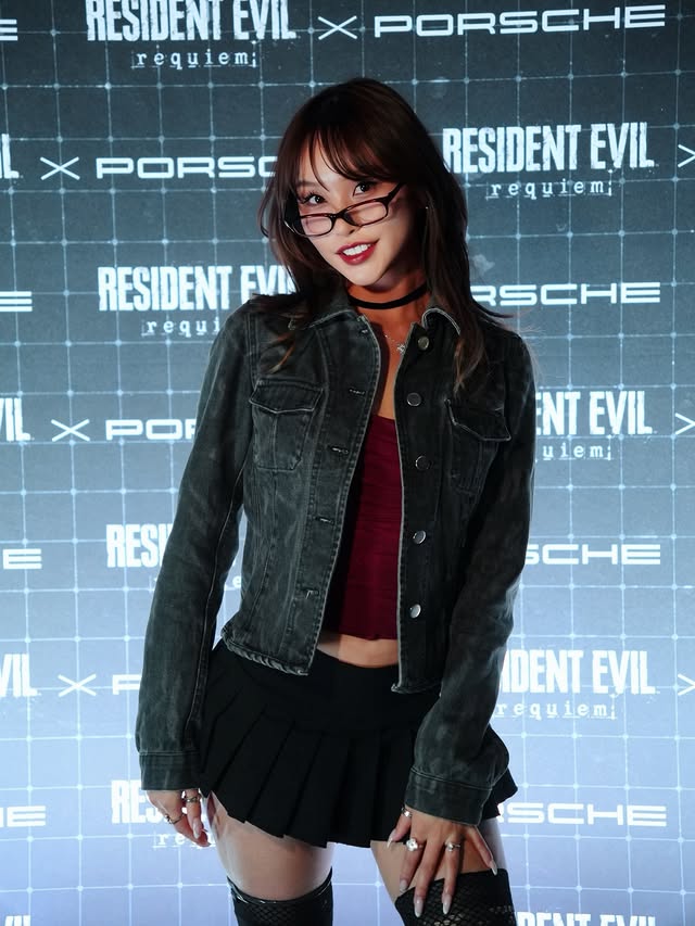 Instagram post by @lily.paddie for Porsche. Caption reads: Thank you for having me @re_games + @porsche ! Had....