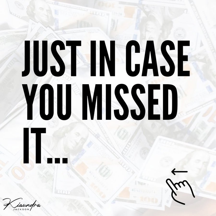 Instagram post by @kiaundrajackson for Thinkific. Caption reads: [...] 5-figures through courses alone using....