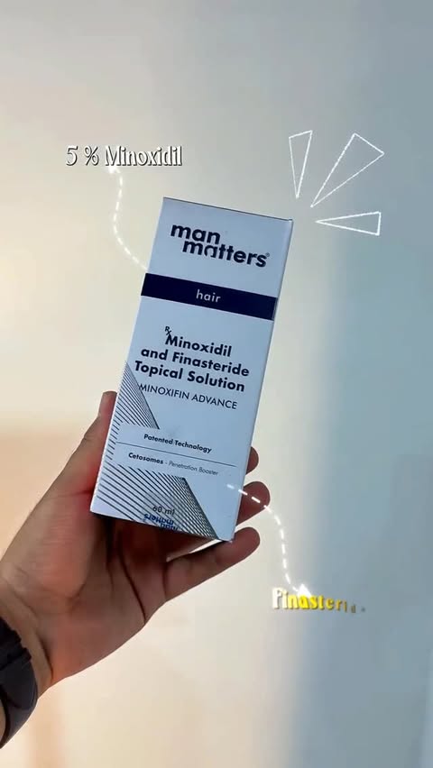 Instagram post by @bunnyahmad_ for Man Matters. Caption reads: [...] link 👇 Hairfall ka real solution — Man....