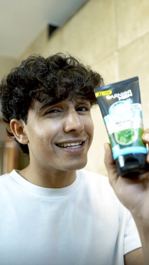 Instagram post by @sauriinn for Garnier Men Indonesia. Caption reads: Big package, bigger freshness 😮‍💨✨....