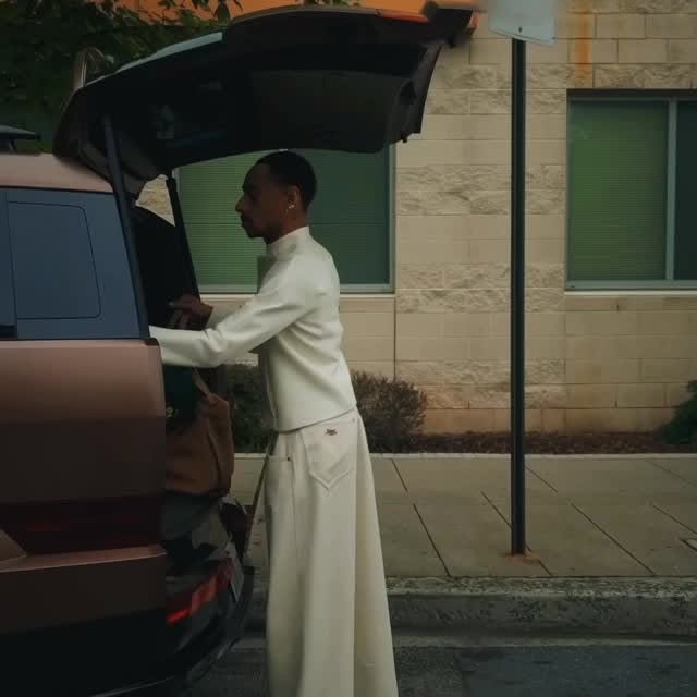 Instagram post by @durandbernarr for Hyundai USA. Caption reads: Hey Cousins! I’m in my Hyundai feeling OVERLY....