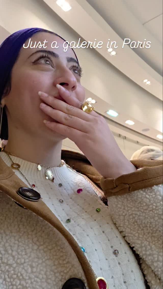 Instagram post by @sissi_glam for Galeries Lafayette. Caption reads: @galerieslafayette ...Just a galerie in Paris....