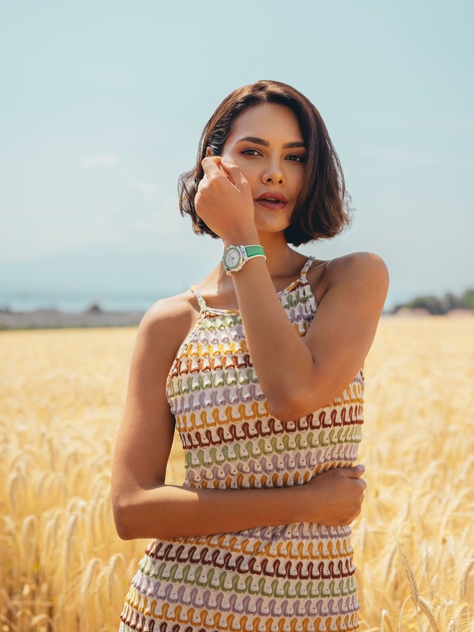 Instagram post by @egupta for Hublot. Caption reads: @hublot summer with the Big Bang One Click Joyful....