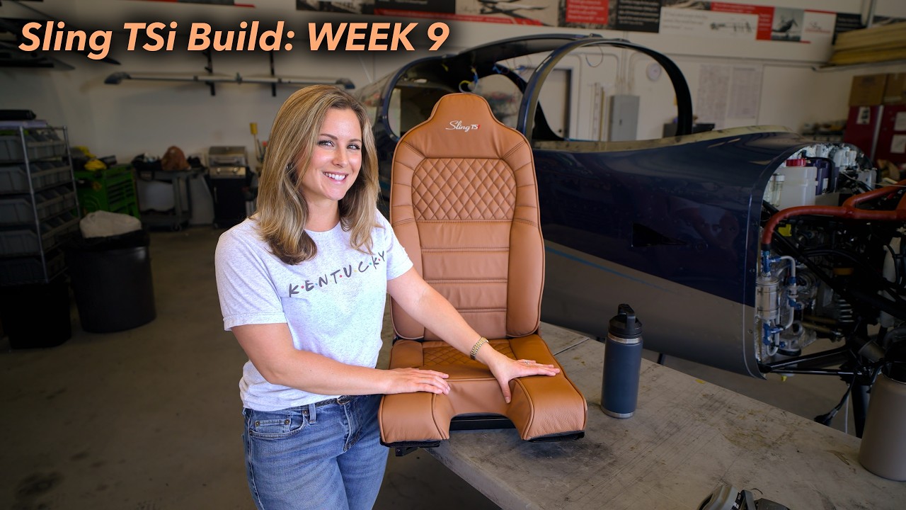 YouTube post by @Aviation101 for SiriusXM. Caption reads: 90% Done, 90% to go... Sling TSi Build: Week 9.