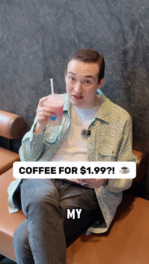 Instagram post by @dillonsdeals for Duolingo. Caption reads: [...] coffee in NYC?!? ☕️🦉 #ad #LuckinxDuolingo....