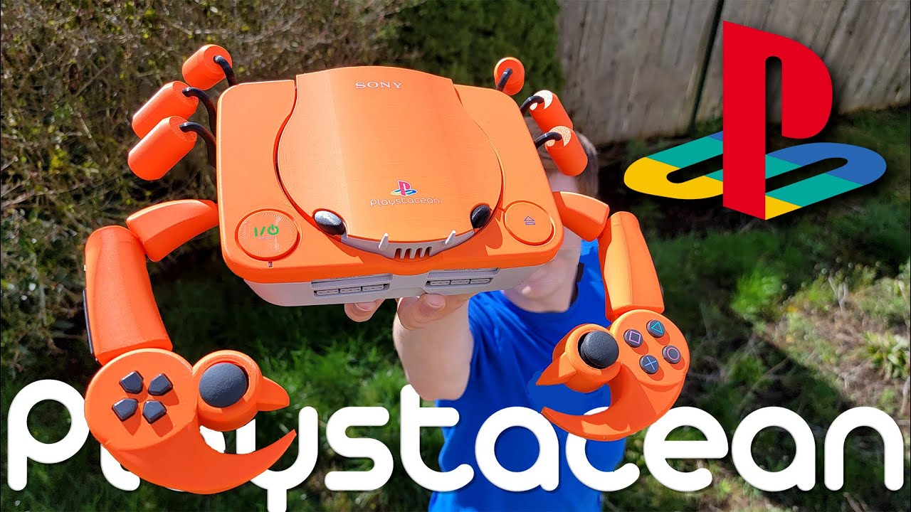 YouTube post by @GingerOfOz for ArtStation. Caption reads: I Built A "Playstacean".