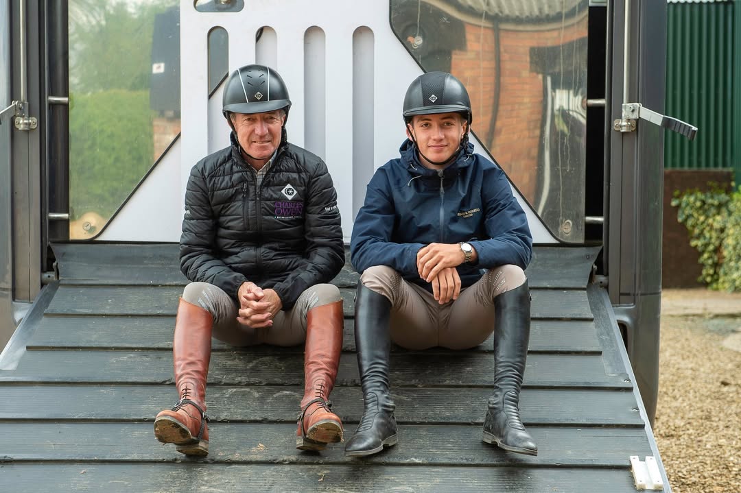 Instagram post by @jackwhitaker19 for Charles Owen. Caption reads: [...] piece of kit we never compromise on....