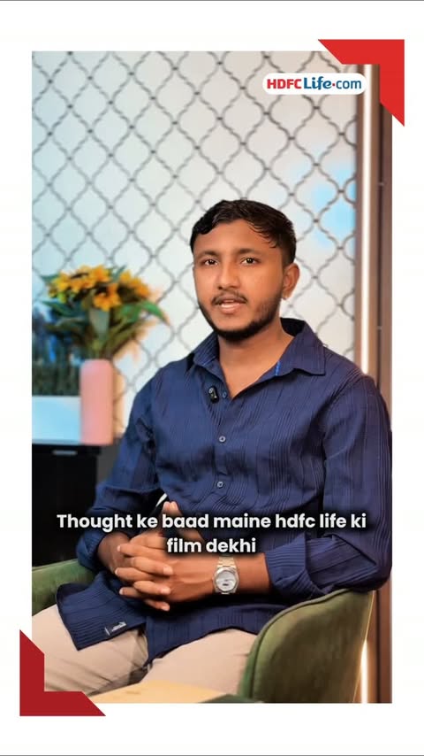Instagram post by @gauravvbagal for HDFC Life. Caption reads: [...] we often keep for later. This HDFC Life film....