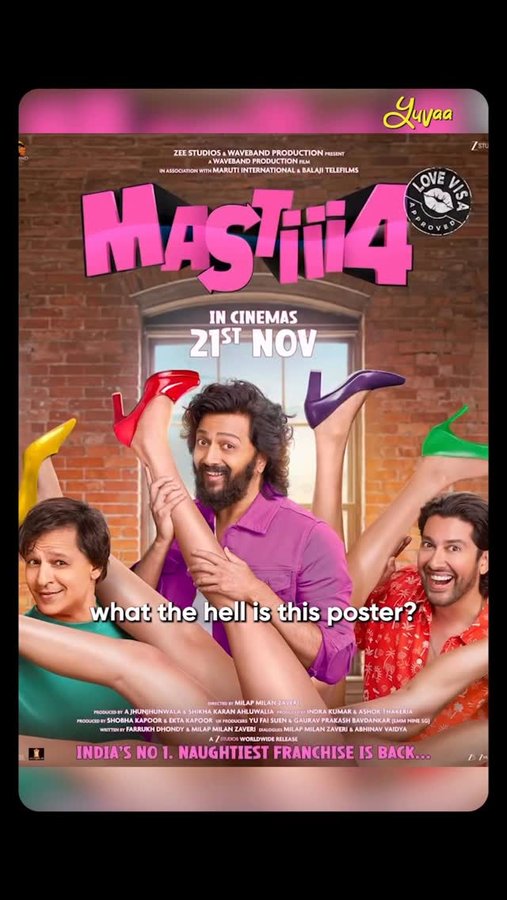 Instagram post by @pareeehoonmain for Yuvaa. Caption reads: Its time we call out problematic cinema 🎦 

[pari....