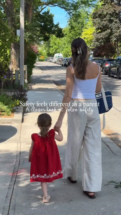 Instagram post by @kaitkrees for Volvo Cars. Caption reads: [...] after becoming a parent. The Volvo Cars....