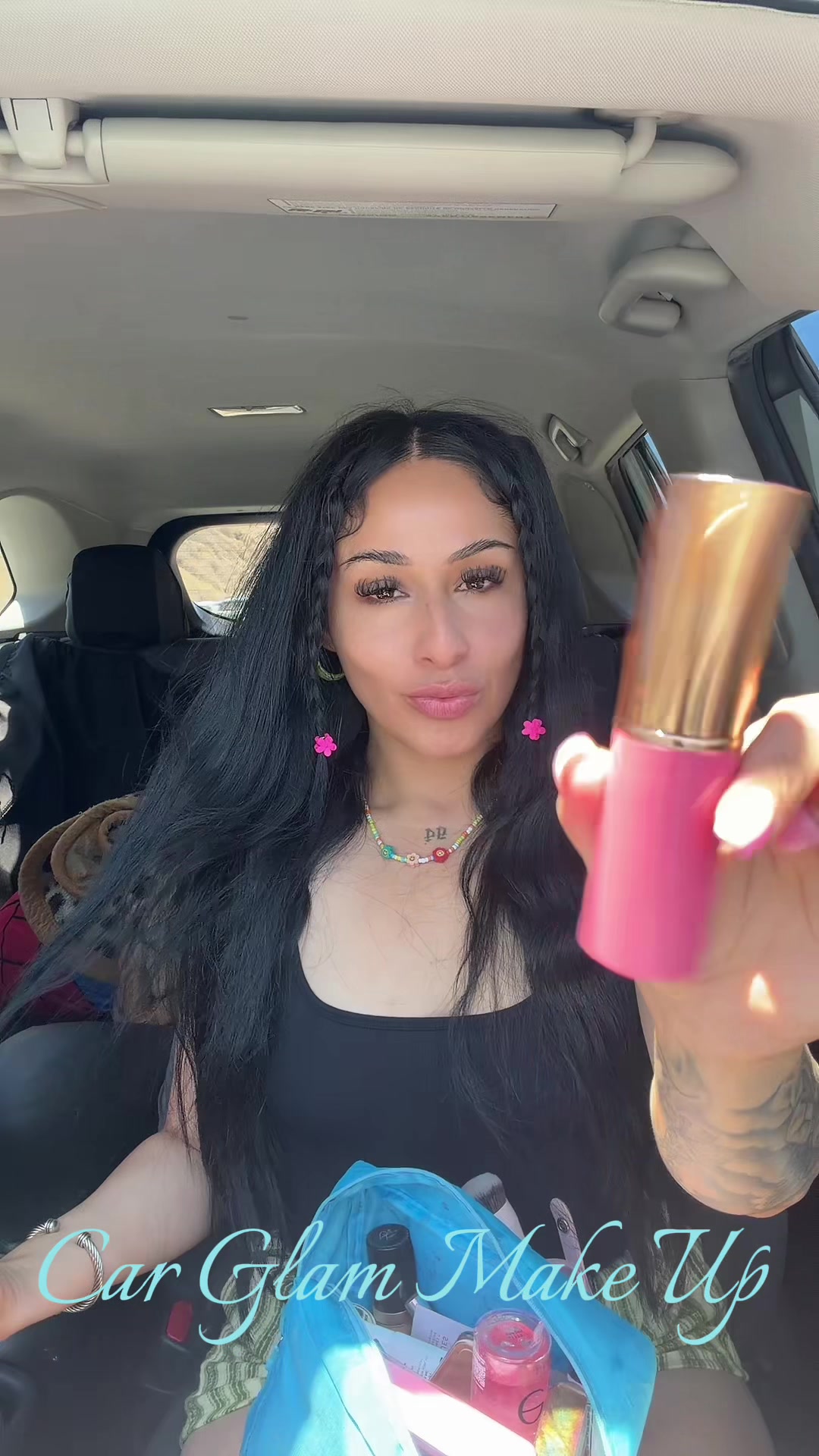 TikTok post by @idomvkeup_ for Ongredients US Store. Caption reads: POV: Summer Make Up☀️ • • @ongredients US @Thayers....