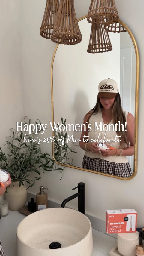 Instagram post by @megan.hawthorne for Mira Fertility. Caption reads: Happy International Women’s Month! The female body....