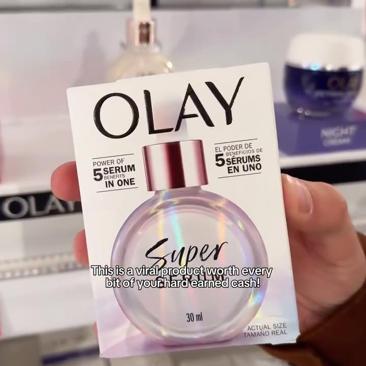Instagram post by @andrewdwheatcroft for OLAY. Caption reads: AD The Olay Super Serum is a favourite of mine and....
