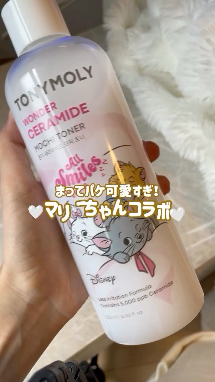 Instagram post by @bamli.tokyo for Tonymoly. Caption reads: 韓国で販売してから累計300万個突破の大人気トナー🤍🤍
トニーモリーのモチトナーがマリーちゃんコ....