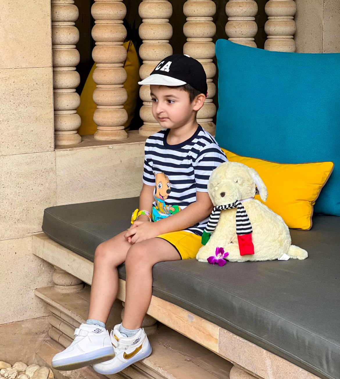 Instagram post by @namrata_pardasani for Babyhug. Caption reads: #collaboration with @firstcryindia 
I am excited....