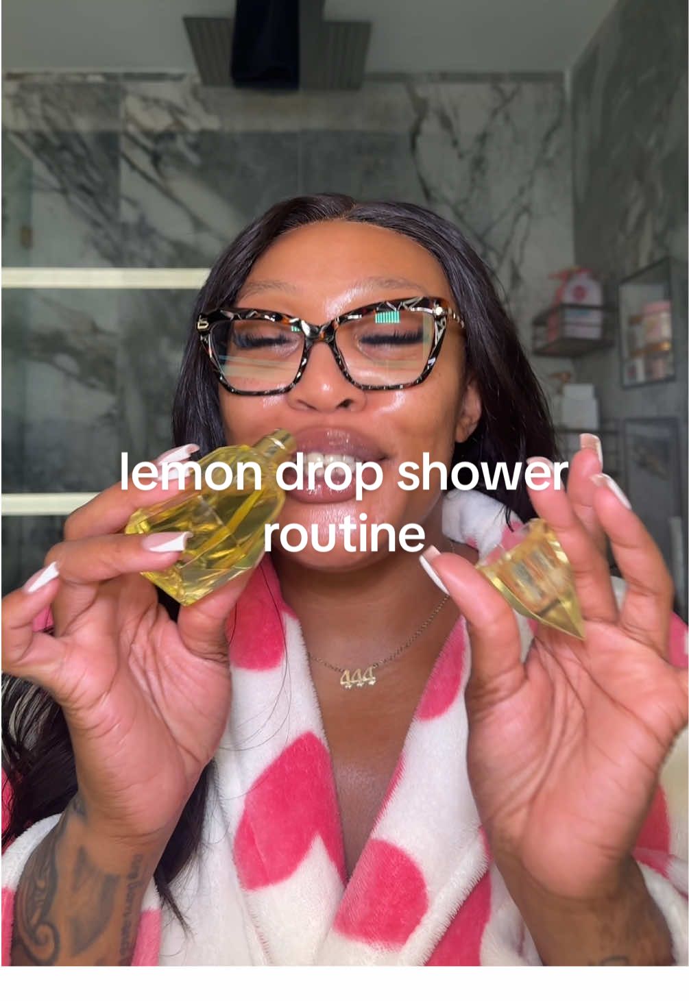 TikTok post by @terreetaughtme for Buff City Soap. Caption reads: [...] BE A LEMON DROP 🍋🍸— soap/lotion:....