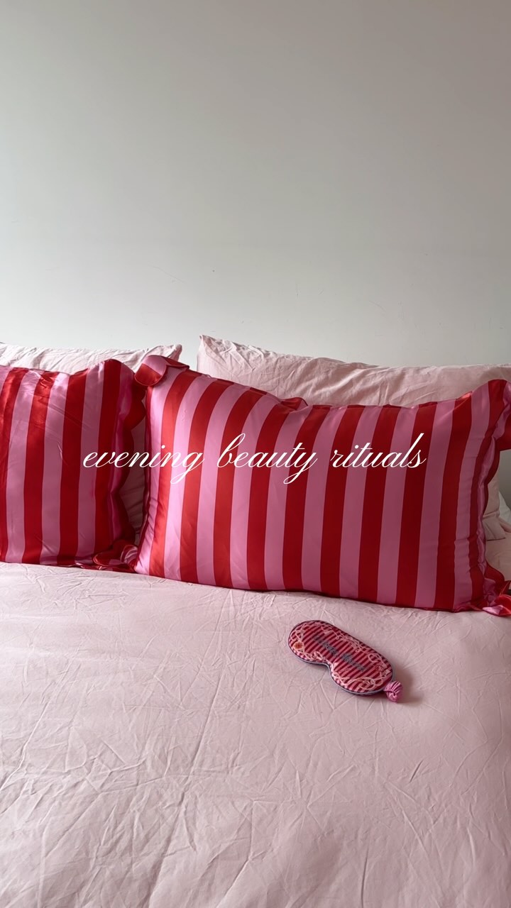 Instagram post by @michellengatimin for SLIP SILK PILLOWCASE. Caption reads: [...] ☁️ Get an exclusive preview of....