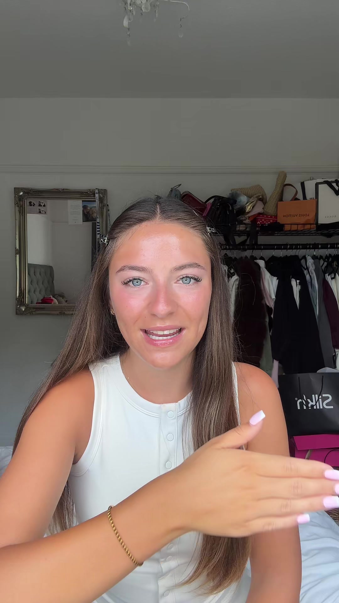 TikTok post by @fleureleanorgreen for 2bTanned. Caption reads: Bronzed goddess all summer please 👸🏽 @2btanned....