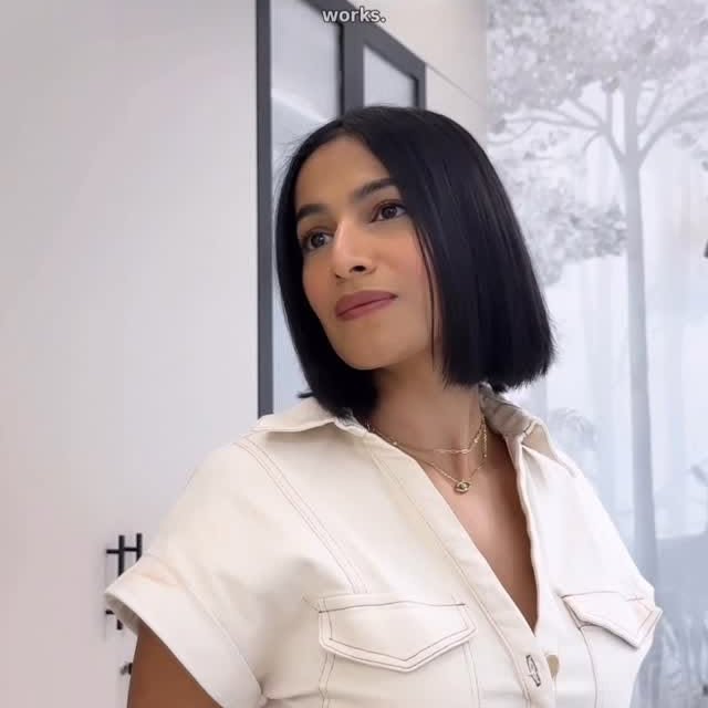 Instagram post by @divyabhathela for Dyson. Caption reads: Good hair days now come in a duo ✨ @dyson_arabia....