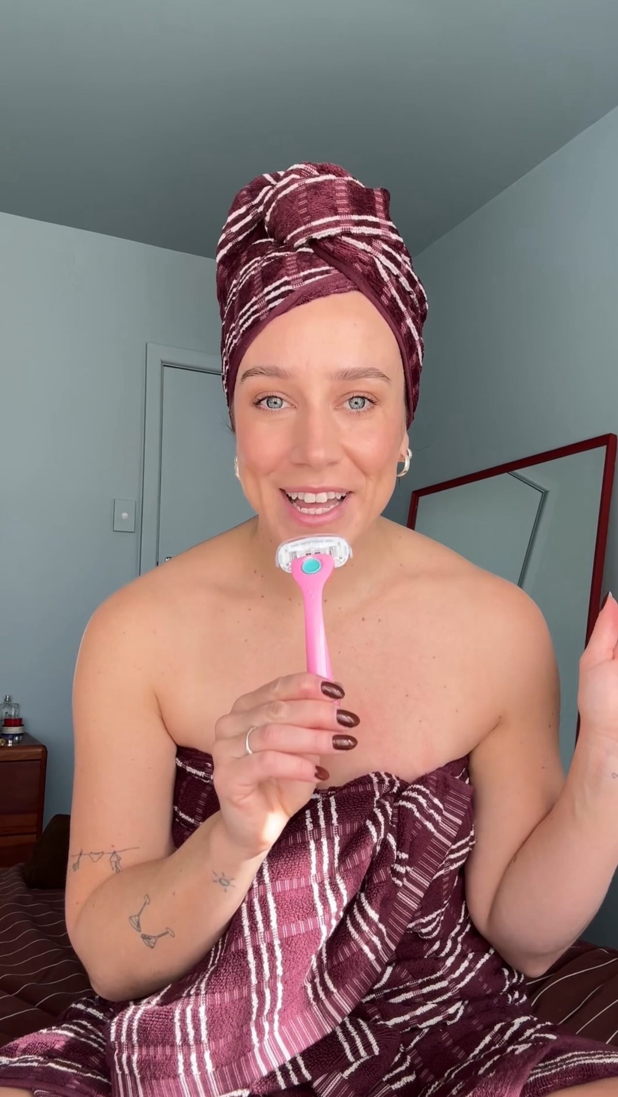 Instagram post by @danni___duncan for Billie. Caption reads: I’m sick of the patriarchy impacting how women....