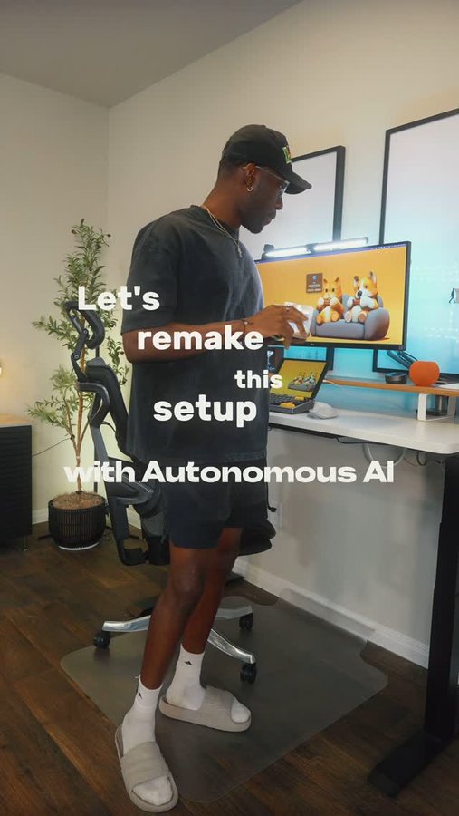 Instagram post by @ferdie.dev for Autonomous. Caption reads: Just upgraded my second setup with some gems from....