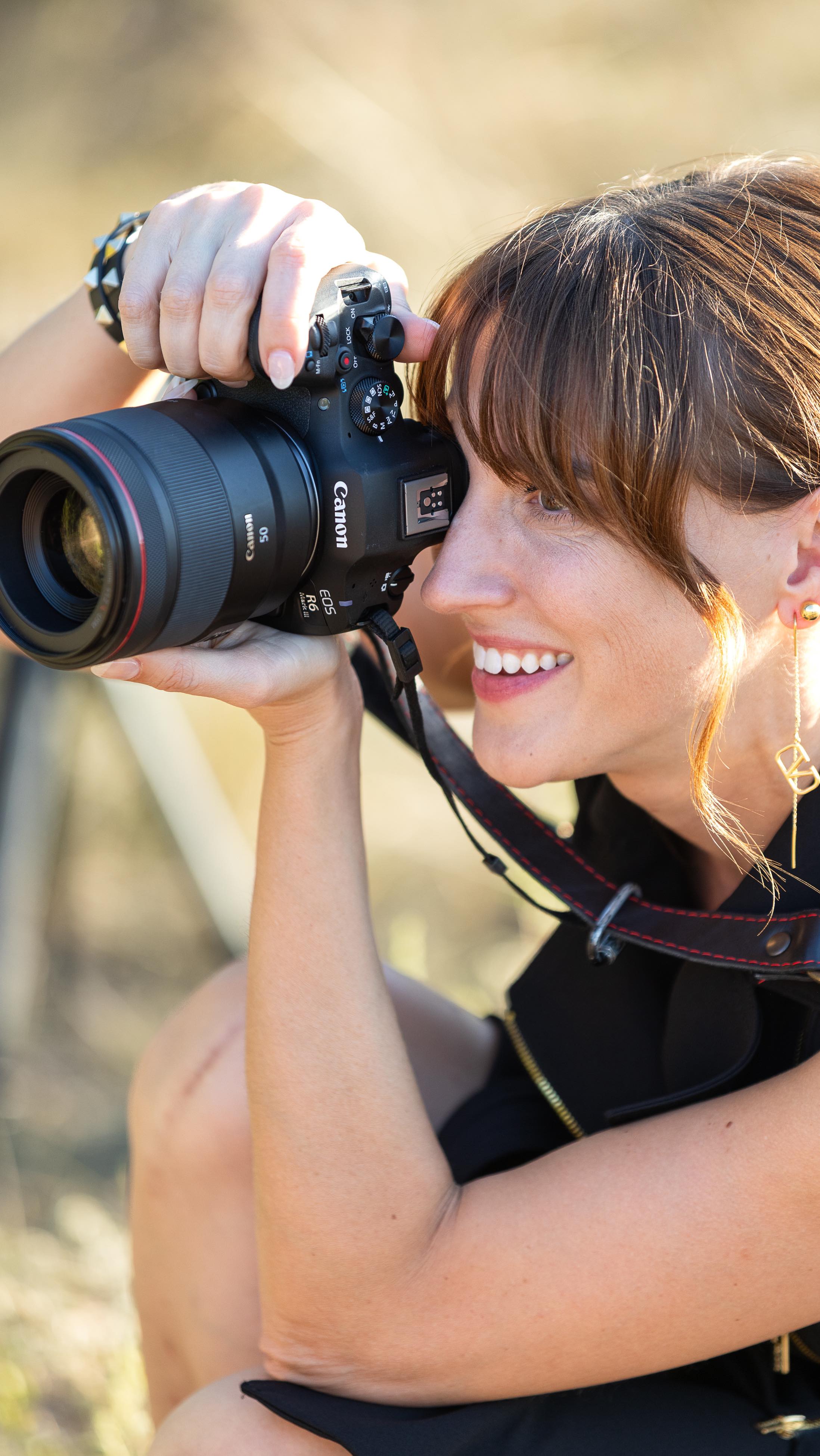 Instagram post by @vanessajoy for Canon USA. Caption reads: Never miss the magic, or the moment. The Canon EOS....