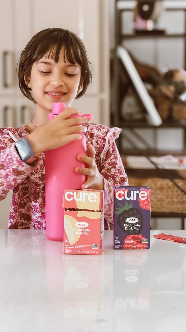 Instagram post by @deboraoehler for Cure Hydration. Caption reads: [...] NO added sugar! We love it! #cure....