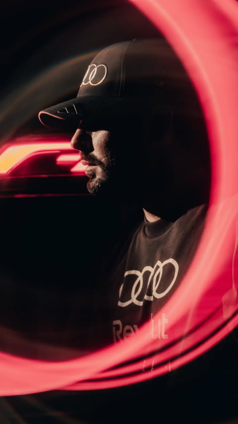 Instagram post by an influencer for Audi Canada. Caption reads: [...] unfold in Montréal 🏁 #AudiCanada #Audi....