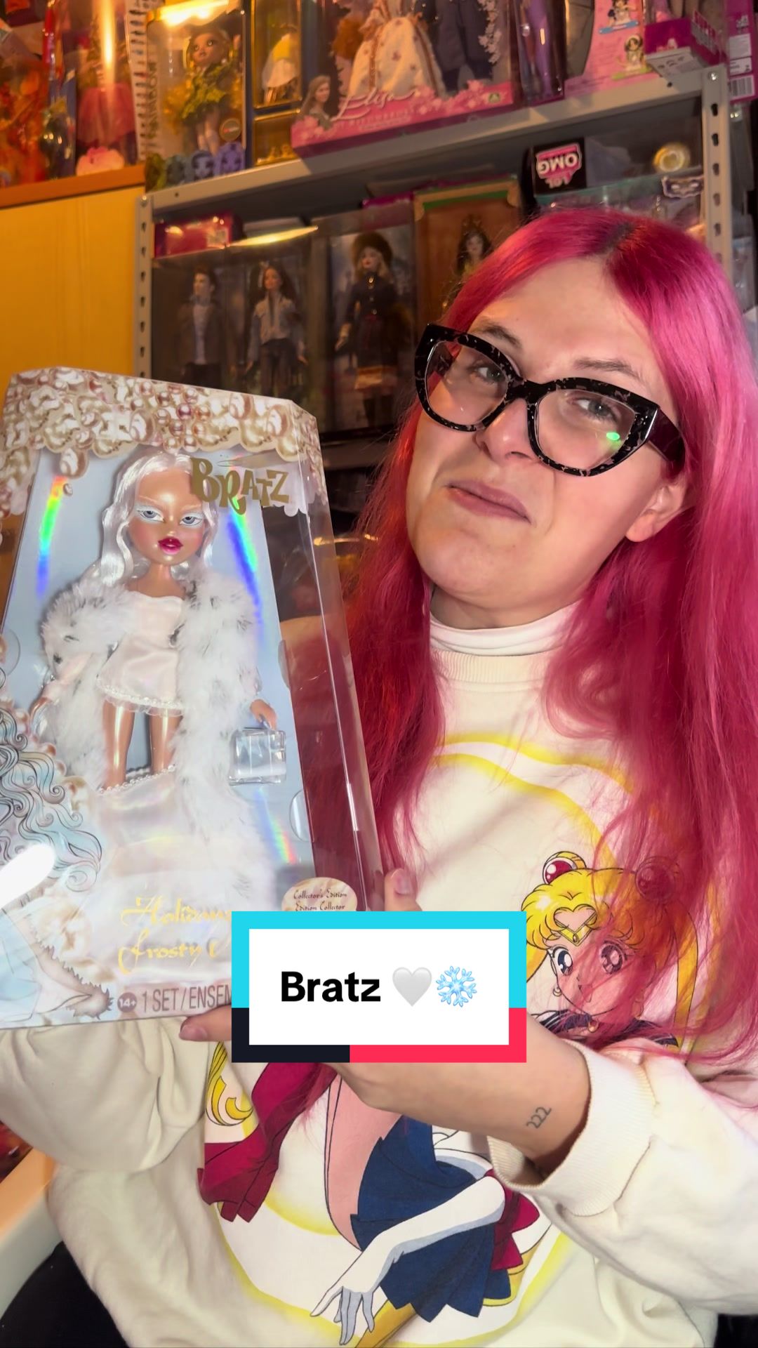 TikTok post by @quelladellebambole for Bratz. Caption reads: Un grazie immenso a @bratz per questi bellissimi....