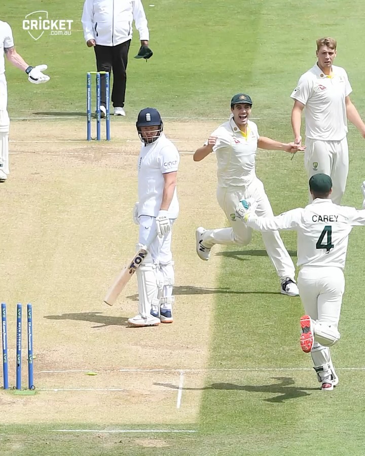 Instagram post by @cricketcomau for Qantas. Caption reads: Alex Carey’s explanation of the Jonny Bairstow....