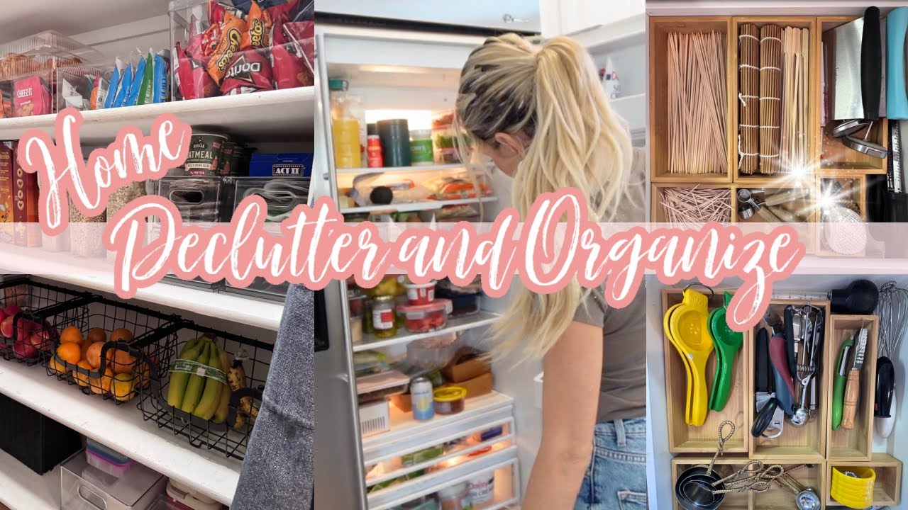 YouTube post by @LaurenNicholsen for HSN. Caption reads: ORGANIZE AND DECLUTTER THE KITCHEN WITH ME.