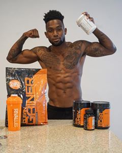 Instagram post by @willdavis for Rival Nutrition. Caption reads: Wasn’t a fan of supplements at all... but i had to....