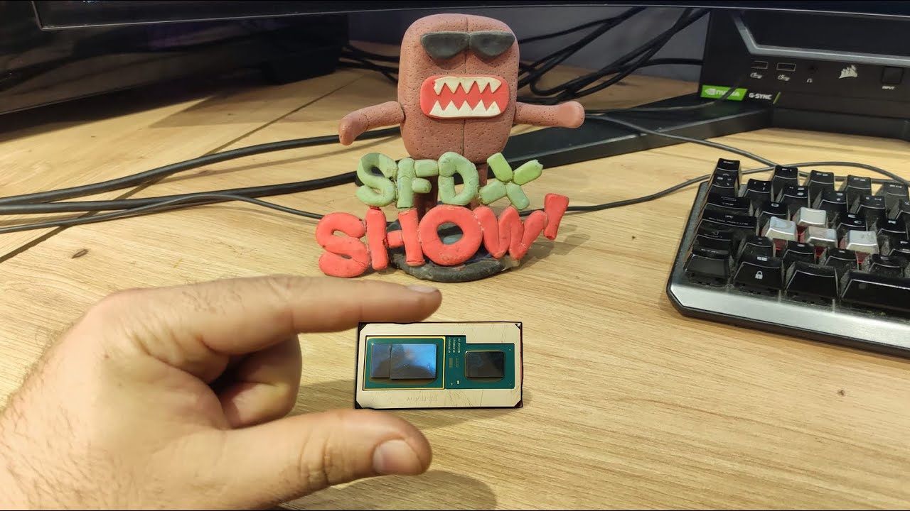 YouTube post by @sfdxshow for Gvgmall. Caption reads: Intel made the best processor for gaming... But.......